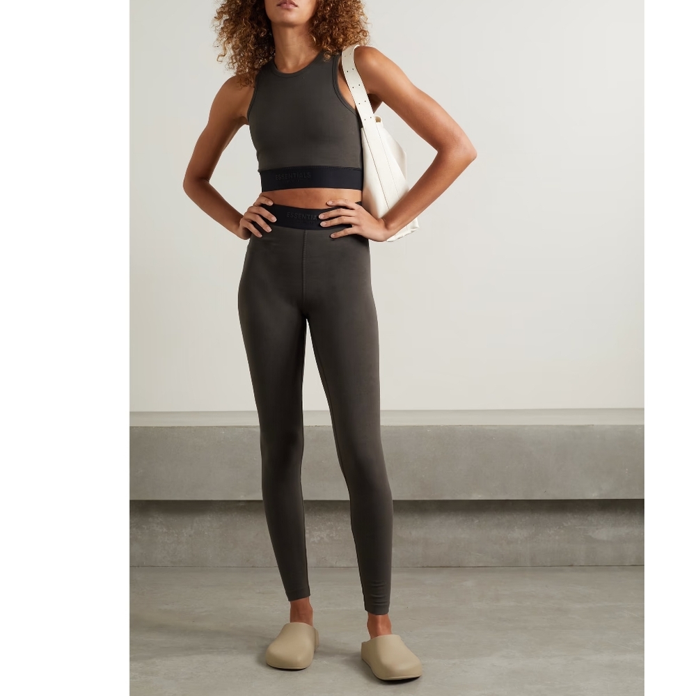 FEAR OF GOD ESSENTIALS Stretch cotton-jersey leggings Sz.S